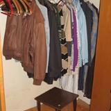 Leather Jacket & a variety of men's clothing