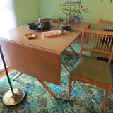 Retro Drop Leaf Dining Table -- has large mark on table