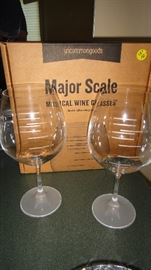Wine Glasses, Major Scale Musical Wine Glasses