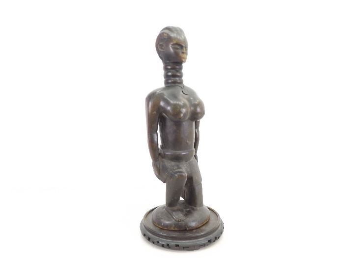 Antique 1840's Mende Bundu Sierra Leone Sande Women's Secret Society, Wood Idol
