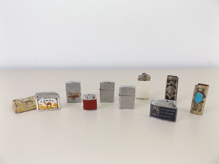 Vintage Zippo, Camel, etc. Collectible Lighters
