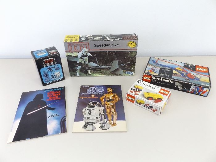 Vintage 1980's Star Wars, and Lego Building Sets, and Books
