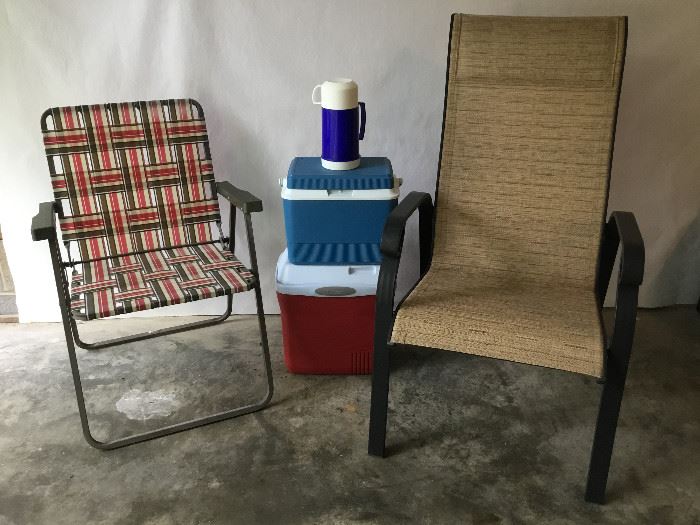 2 Outside Chairs & Coolers    https://ctbids.com/#!/description/share/27085