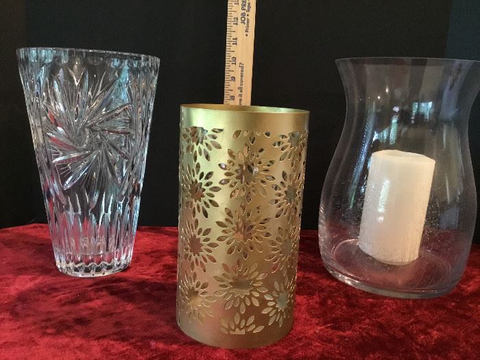 Cut Glass Vase & Candle Holders   https://ctbids.com/#!/description/share/27113