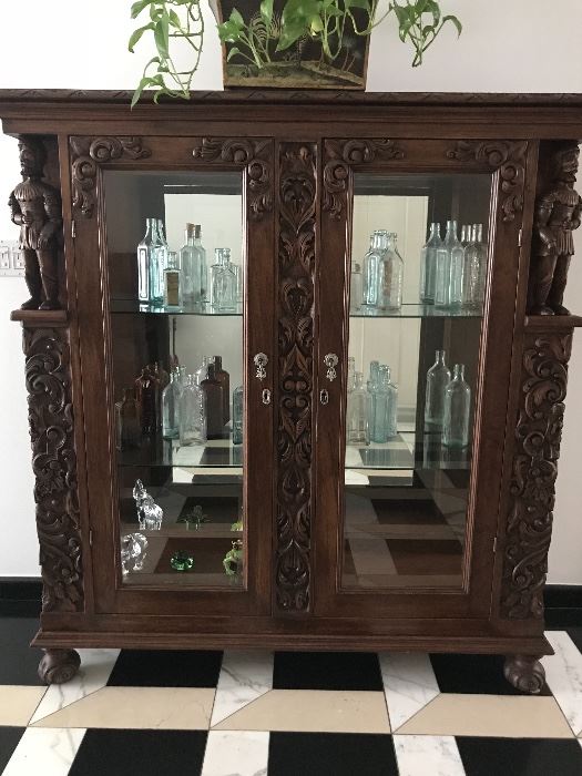 Spanish Conquistador Cabinet
Early 1900’s
Mahogany
56”W x 18” D x 60”H 
$1500