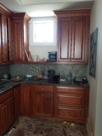 Solid cherry Plain & Fancy kitchen cabinets