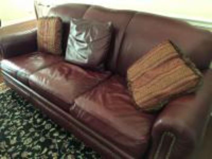 leather Thomasville sofa