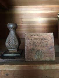 old stove feet converted to project