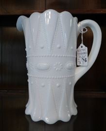 Fenton "Embossed Daisy" water pitcher