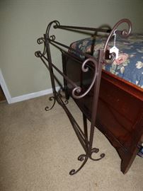 Wrought iron blanket stand