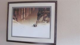 Mike Atkinson. 1982 "Three Horseman" 188/950. Approx 30" x 25". Limited Edition Reproduction. COA available.