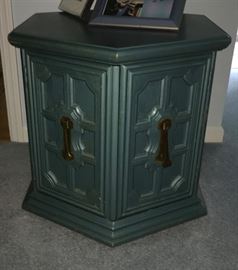 Octagon Side Table with Storage