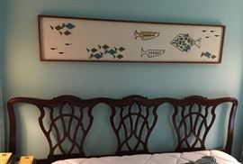 King Headboard with Good Old Art