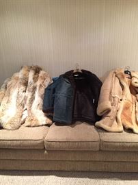 COYOTE  , DENIM WITH FAUX MINK LINING  all in great condition 