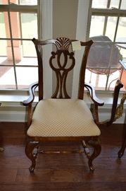 Queen Anne Style Cherry Arm Chair