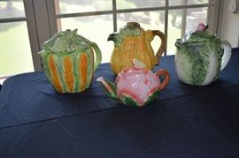 Ceramic Teapots Vegetable World Bazaar