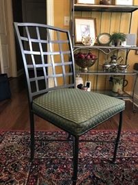 4 Metal dining chairs