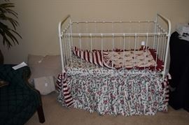 Antique Iron Baby Bed