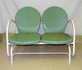 Vintage Metal Lawn Glider