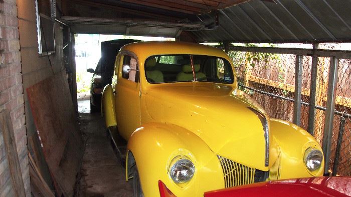 1940 Ford Coupe YELLOW is ROCKIN'
