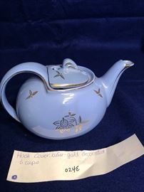 Hook cover blue hall teapot