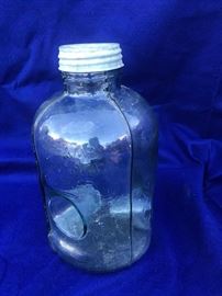 Antique bottle minnow trap 