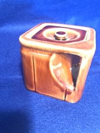 Souvenir canard line cube teapot by stonier & company LTD Liverpool