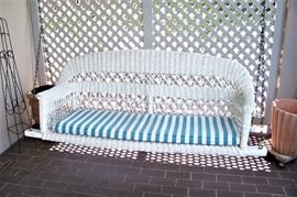 Vintage Wicker Swing