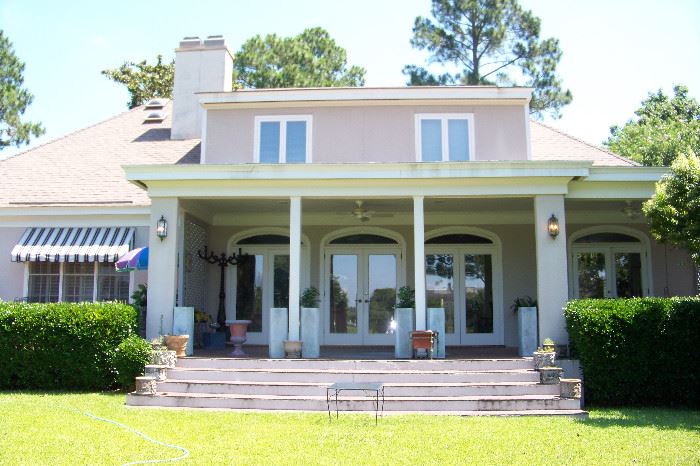 Back view of house