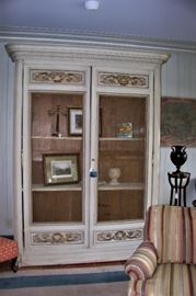 French cabinet w/wire doors