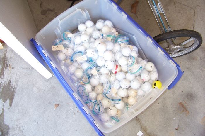 TONS of golf balls, Titalis, etc.