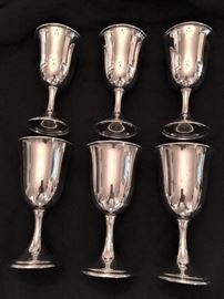 Sterling goblets