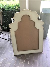 Unusual tin/metal frame (probably held a mirror)
