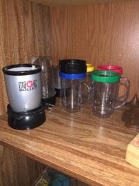 Magic Bullet and glasses.