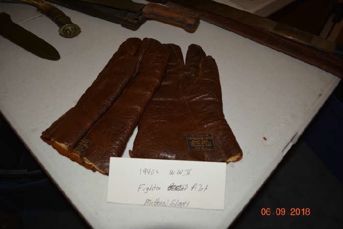 1940's WWII Fighter Pilot Gloves