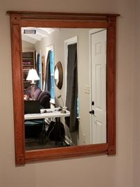 57" X 41" Wood Frame Mirror