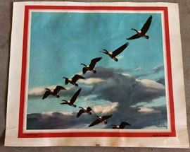 Richard Bishop Water Fowl Prints, Signed