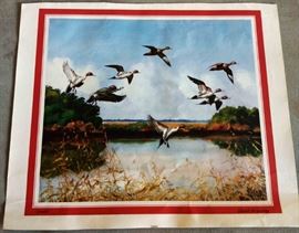 Richard Bishop Water Fowl Prints, Signed