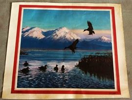 Richard Bishop Water Fowl Prints, Signed