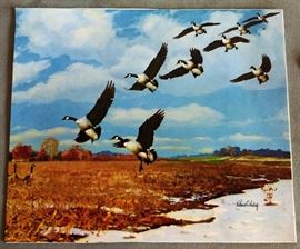 Richard Bishop Water Fowl Prints, Signed