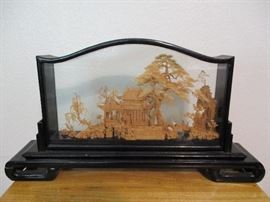 CHINESE CORK CARVING ART