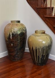Large Ceramic Glazed Pots / Vases