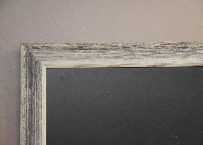 Chalkboard with Distressed Wood Frame