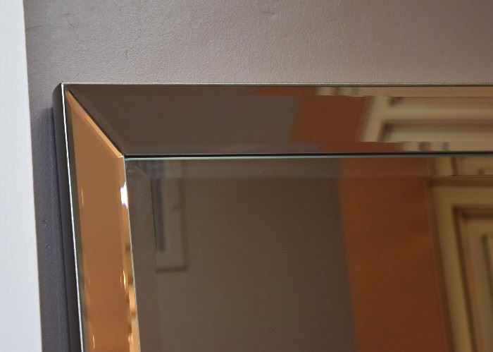 Wall Mirror with Beveled Mirror Frame