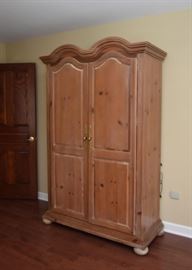 BUY IT NOW! $100 - Pickled Wood Armoire