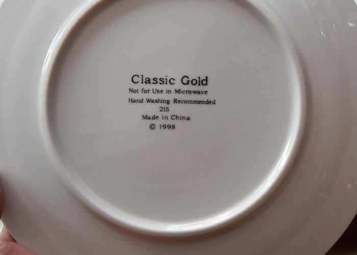 Fine China with Gold Detail
