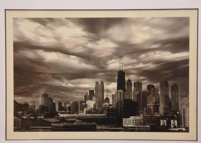 Framed Chicago Skyline Photography