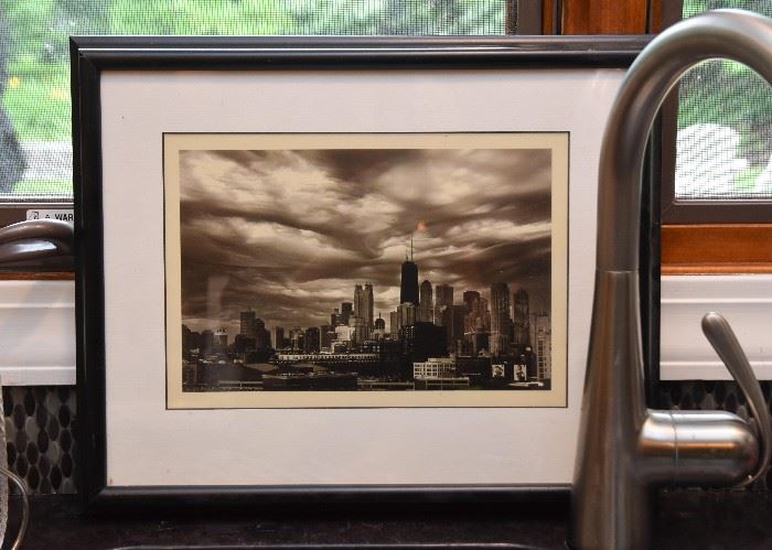 Framed Chicago Skyline Photography
