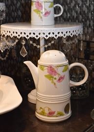 Dessert Pedestals, Teapot with Matching Mug