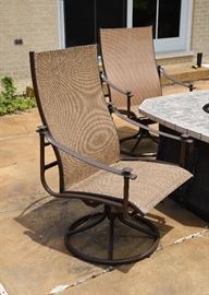 BUY IT NOW! $600 - Set of 4 Brown Jordan High-Back Patio Chairs